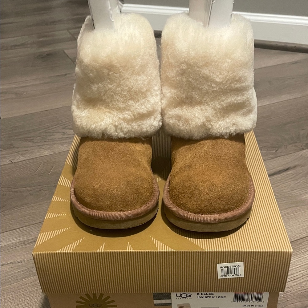 UGG Chestnut and Cream Shearling Boots